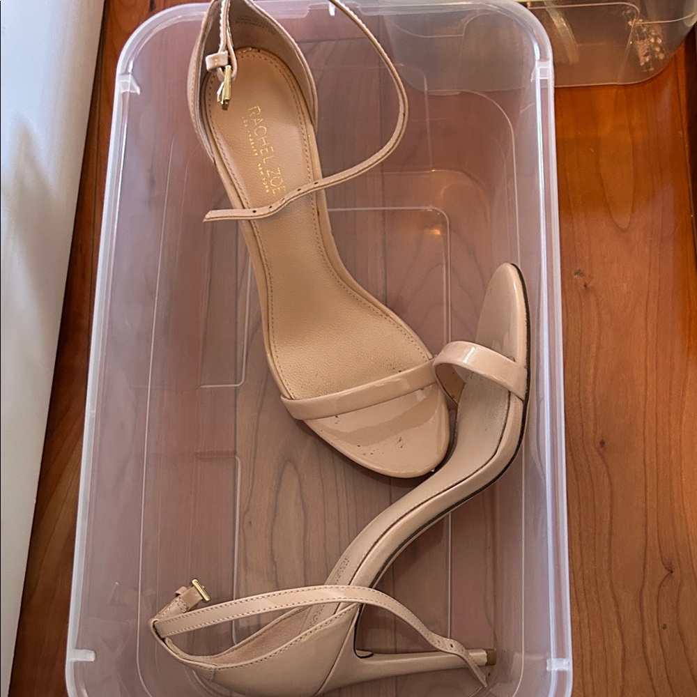 Rachel Zoe Nude Strappy Heels